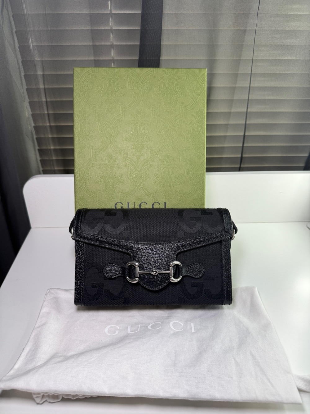 Gucci Black Horsebit 1955 Mini Bag